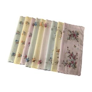 9 cái phụ nữ hankies vải thêu phân mảnh hoa khăn tay Florals vải khăn tay tái sử dụng mồ hôi Bandana