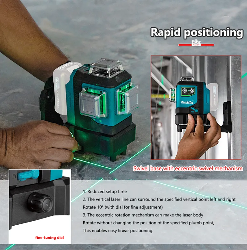 Self Righting Makita Area Light Makita ML010G 18V/40V Max Upright
