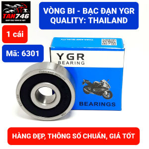 Vòng bi Bạc đạn 6301 YGR có 2 nắp chặn bằng nhựa tổng hợp sản phẩm chất lượng cao Thailand