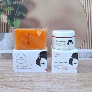 ( PROMO Murah ) Paket Kojie San Lightening WithHydromoist Isi 2 / Face Cream + Acid Soap WithHydro / Face Cream + Acid Soap 100% ORI BPOM
