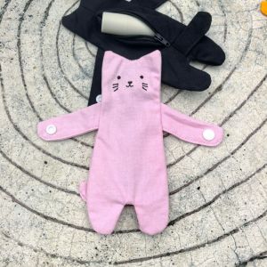 CRNGW Zipper Bag Cute Hug Cat Coin Purse Wallet Small Item Bag Bag Strap Decoration Portable Storage Bag Cartoon Zipper Coin Purse Bag Shoulder Strap Doll