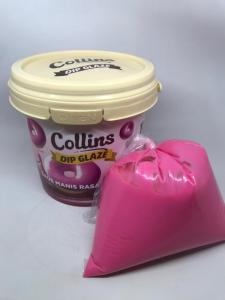Glaze Donat Toping Stroberi Collins 500gr REPACK