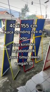 Kaca Cermin Standing Murah Ukuran 40x160