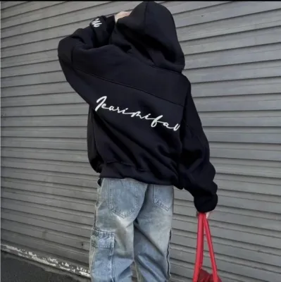 Áo Khoác Hoodie Phối Zip FEAR Vải Nỉ Bông Nam nữ unisex Áo hoodie dây kéo Ulzzang Basic - TP35