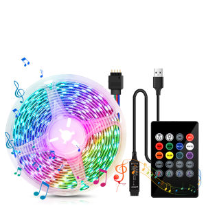 5V 5050 RGB 5M กันน้ำเพลง Light BandBluetooth Light Bandวันหยุดครอบครัวตกแต่งกลางแจ้ง Light Bandคริสต์มาสตกแต่งเดือนรอมฎอนKTVตกแต่งทางเดิน