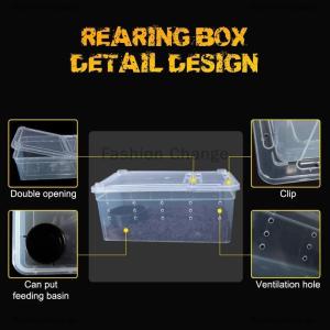 [COD] Fashion Change Reptiles Spider Transparent Plastic Feeding Box Insect Food Feeding Container