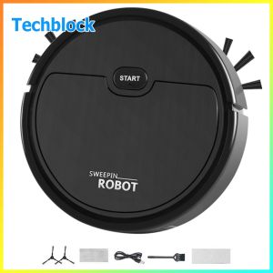 Home Use Smart Robot Vacuum Cleaner 3-in-1 Ultra-Thin Rechargeable with Low Noise and Smart Navigation
