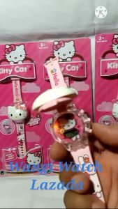 Jam tangan anak hello kitty Ultraman frozen little pony musik lampu melodi