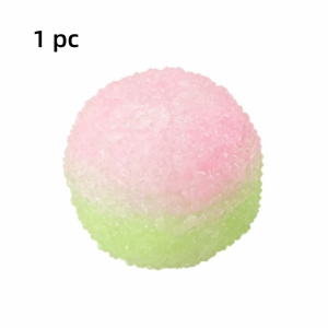 BEIBEI Slow Rebound Crispy Squishy Toy Slow Rising Crinkling Sound Squeeze Ball Fidget Toy Double Color Crispy Skin Ball Daily Calming