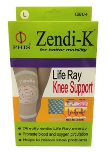 Sakit Lutut? Pendakap Sarung Penyokong Lutut Bermutu Tinggi Zendi-K Knee Support S - 3XL (Sehelai)