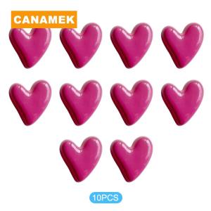 【CANAMEK】 10 Heart-Shaped Fridge Magnets Magnetic Fridge Magnets For Message Boards Polaroid Camera Decorations Home Decor