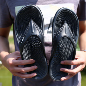 Thick-Soled Non-Slip Massage Comfort Slippers For Home Use Foot Acupressure Pads For Meridian Stimulation MenS Flip-Flops