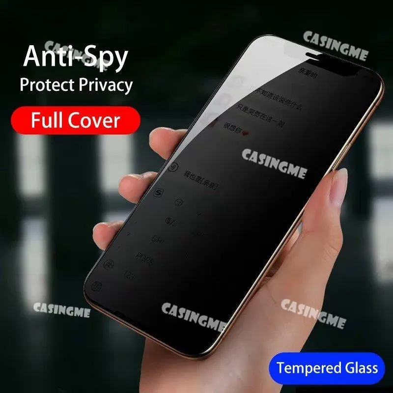 2 Pack Anti-Spy Screen Protector for Xiaomi Poco F2 Pro - Full Screen Privacy Screen Protector, 3D Tempered Glass Film, 9H Hardness Anti-Peeping Full Coverage Protector Anti Scratch