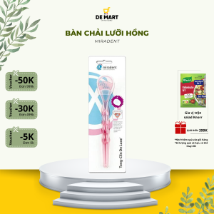 [Chuẩn Đức] Bàn chải và kem vệ sinh lưỡi Miradent đủ size | Hơi thở thơm tho sạch mảng bám giảm mùi khó chịu