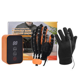 Salorie Auto Mirror Rehabilitation Robot Gloves Rechargeable Portable Cordless Hand Finger Therapy Exerciser for Stroke Hemiplegia Relieve Hand Cramps Training Device