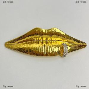 [COD] Big House เครื่องประดับแฟชั่นเข็มกลัดรูปริมฝีปากสำหรับผู้หญิงของขวัญปาร์ตี้เครื่องประดับเกินจริง