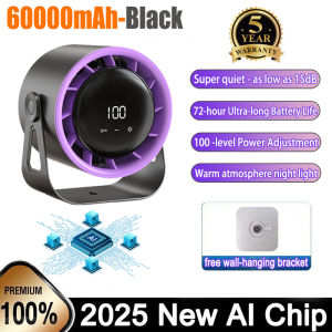 WP 60000mAh Turbo Fan Desk Fan Rechargeable Fan Clip Fan100-level strong wind With LED Digital Hanging Fan Table Fan