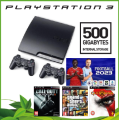 Máy chơi game Ps3 500GB 2 tay cầm không dây (đã cài sẵn game đầy ổ 500gb) PlayStation 3, PES 2025, Fifa 24, God of War 3, GTA 5 - chính hãng Sony Nhật. 