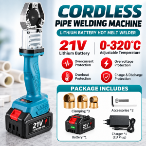 CHUANGCHAO Cordless Hot Melt Machine 20/25/32mm Efficient Rechargeable PPR/PB/PE Pipe Welding Machine