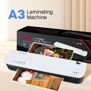 【A3/A4/A5 USE】A-SUB A3 Laminator Machine Hot Laminating laminate machine + Anti-Blocking System With FREE GIFT