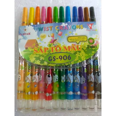 Sáp vặn tô màu GS-906 Gstar 12 cây