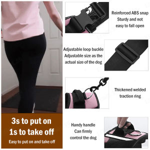 minbai01 The dog leash harness is easy to wear safe and easy to control
