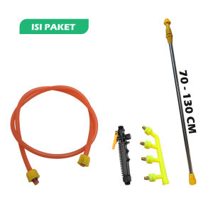 Dadidu Komplit Stik Sprayer Elektrik Stik Sprayer Stik Semprotan Hama Stik Semprotan Paket Stik+Selang+Handle+Nozzle 4 Mata Lubang - Semprotan Hama Pupuk Siram Tanaman Tinggi 40 - 80 Cm 70 - 130 Cm