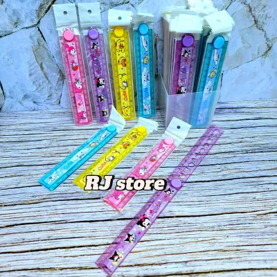 [ISI 3-6-12 PCS] Penggaris Lipat SANRIO 30 cm Cute Lucu Cinnamoroll Kuromi Best Seller / Mistar Lipat Sanrio Imut Unik Ready 4 WARNA