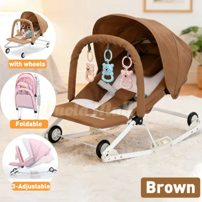 Foldable Baby Rocking Bouncer Soft Newborn Baby Bouncing Chair Baby Rocker High Quality Fabric