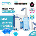 Dr.Isla YT300 Original Nasal Wash Nose Cleaner Neti Pot For Sinus Including 1 Nose Wash And 10 Bag 2.7g Salt Washes 300ML Water Pulse Nasal irrigation Device Allergic Rhinitis Sinus Daily Nasal Care Tool. 