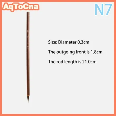 AqToCna Móng tay nghệ thuật vẽ tranh Sói tóc bàn chải bút móc dòng sơn bàn chải Trung Quốc thư pháp bàn chải dầu nghệ thuật vẽ màu nước bàn chải