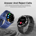 Aolon Smartwatch Tetra R2 49.5mm Exercise Duration/Heart Rate/Blood Pressure/Calories/Custom Wallpaper Men Sport Fitness 400mAh Battery Smart watch Bluetooth Call IP67 Waterproof jam tangan Pria. 