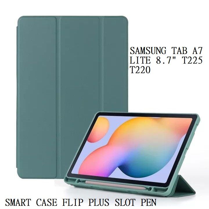 Flip Cover Samsung Tab A7 Leather Case Sarung A7 LITE Flip Case