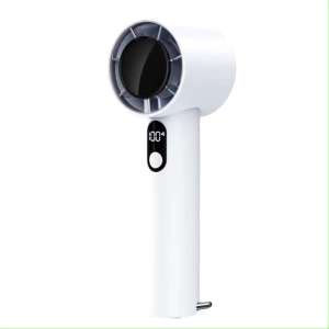 4000mAh Portable Rechargeable Folding USB Mini Fan Digital Display High Speed Cold Compress Pocket Handheld Fan Cooling USB Charge Small Kipas 便携风扇