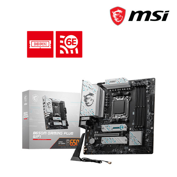 MSI B650M GAMING PLUS WIFI Motherboard AMD B650 (Socket AM5 - Main Image