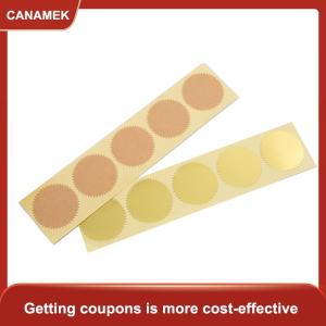 【CANAMEK 】 100pcs 45mm Stickers Notes Scrapbooking Gift Package Sealing DIY Pack Embosser