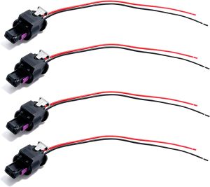 4 Pcs Side Marker Light Connector Plug Pigtail Wire Harness Compatible with Chrysler 300 2015-2023 Dodge Charger 2015 2016 2017 2018 2019 2020 2021 2022 2023