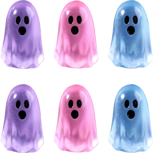 Halloween Small Specter Doll Glow-in-the-Dark Resin Specter Doll Hidden Glow-in-the-Dark Miniature Figurine Halloween Party Gift dolls house Decoration Toy