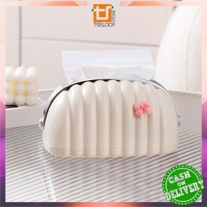 OFM-C1112 Kotak Tisu Bentuk Kerang dengan Pegas Serbaguna / Tissue Box Stylish Glossy / Mini Pouch