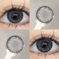 contact lens illustro BIG EYES BLACK COLORED LENSES 14.5mm lensa kontak warna softlens 1 paket lengkap softlens mata. 