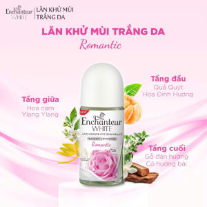 Lăn Khử Mùi Enchanteur Trắng Da 25ml – Ngăn Mùi Suốt 72h Khô Thoáng Hương Nước Hoa Pháp Quyến Rũ