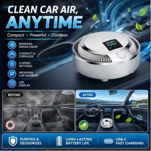 Digital Display Air Purifier Odor Remover Ozone Generator Smoke Eliminator Home Room Air Cleaner Portable Deodorizer