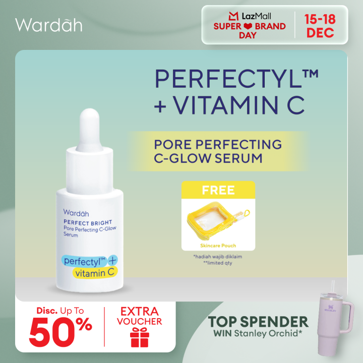 [SBD LAZ 15-18 DEC: FREE SKINCARE POUCH] WARDAH Perfect Bright ...