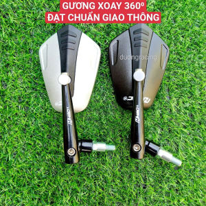Gương chiếu hậu H2c chân xoay 306 độ đạt chuẩn giao thông Mẫu F70 - F78 - caoduongracing phụ tùng xe máy