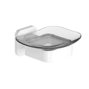 Soap Dish for Shower Bathroom Bar Soap Holder Transparent Wall Mount Soap Savers Container Tray Soap Case