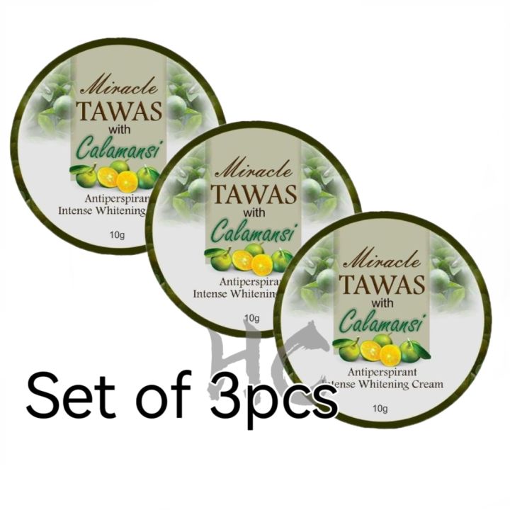 【Set of 3pcs】Miracle Tawas With Calamansi Cream 10g