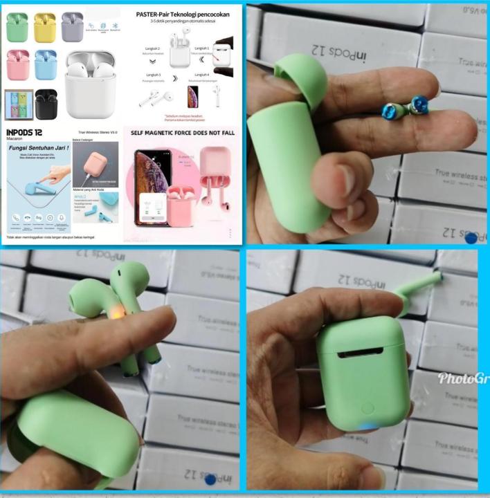 InPods Makaron Earphone Bluetooth Nirkabel, Original Stereo