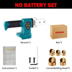 【Manila Inventory】320° 588VF R 1400W Pipe Welding Machine Digital Display Rechargeable Hot Melt Machine Plastic Welding Machine For Makita 18v Battery