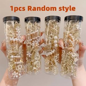 48 Styles of Half-Tied Hair Alloy Small Clips 1 Piece with Random Style Suitable for Daily Use Elegant and Simple Head Access