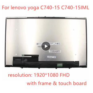 15.6 Inch Touch Screen For Yoga C740-15 C740-15IML FHD 1920*1080 LCD Screen  Display LCD Digitizer Assembly 5D10S39585